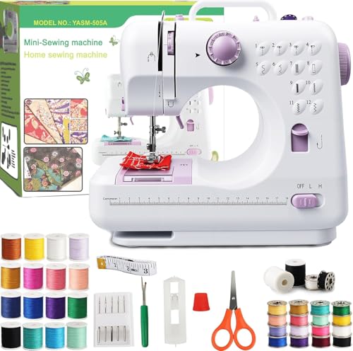 Beginner Sewing Machine with 12 Practical Stitches, 2-Speed Foot Control,