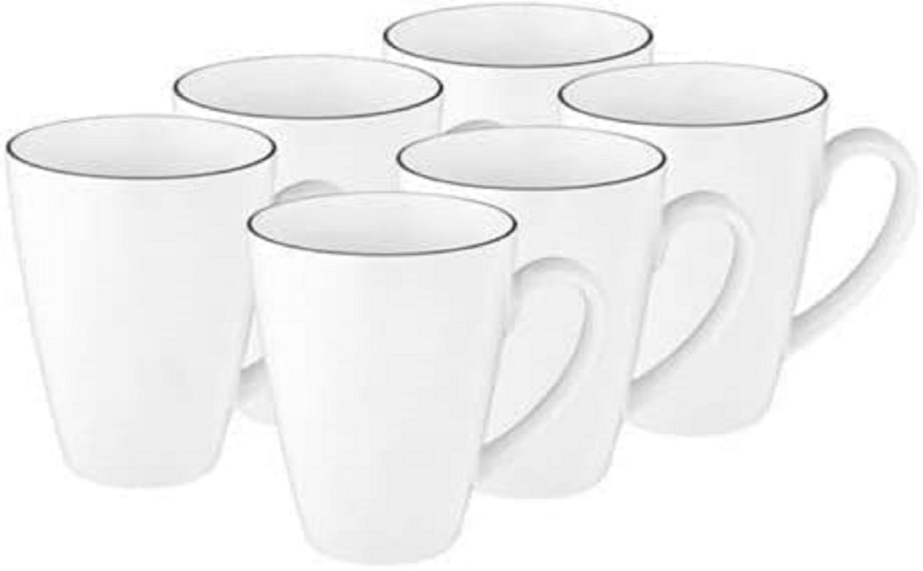Seltmann Weiden - Lido Black Line - Kombiservice 36-teilig - Porzellan (inkl. 6 Kaffeebecher)