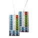 New Luggage Bag Tag Set - 2 pc With Large Vintage Artistic Designs by 11:11