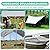 10 x 20 Ft Carport Replacement Canopy Cover Garage Top Tent Shelter Tarp,200G Heavy Duty Car Port Canopy Tent,Grey Waterproof & UV Protected Tarp with 50 Ball Bungees (Frame Not Include)