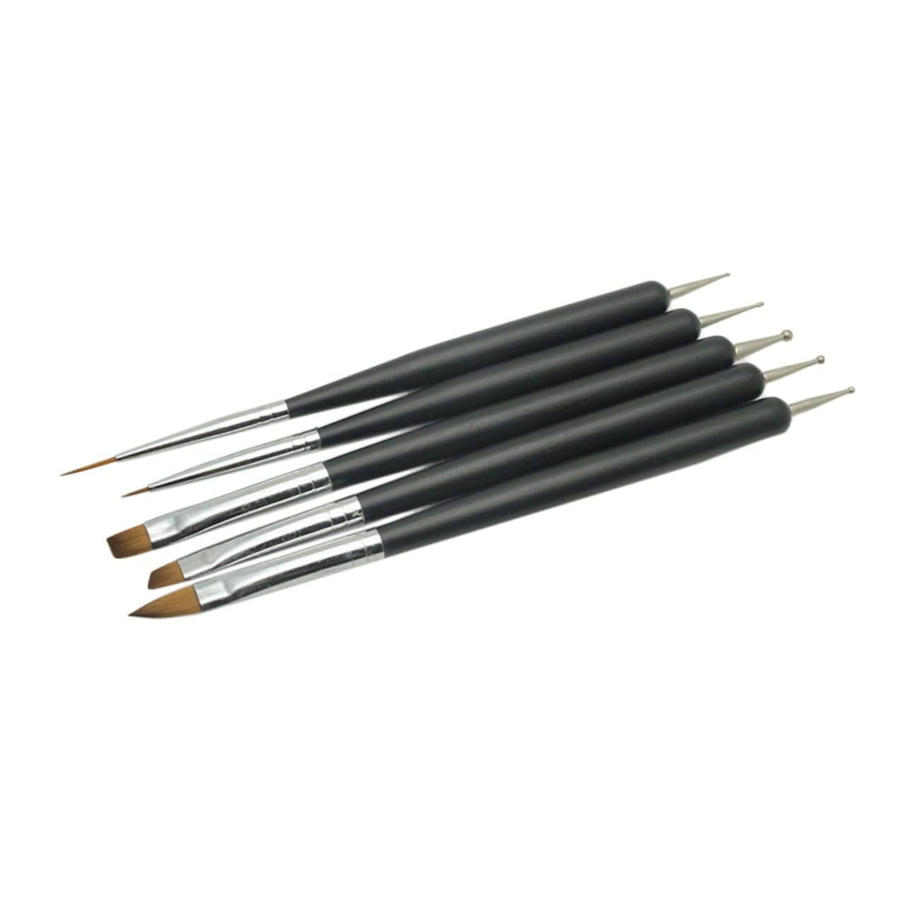 Healeved 15pezzi Penne Per Nail Art Con Punta Doppia Pennelli Per Manicure e Modellazione Strumenti Per Disegni e Dotting Per Unghie Professionali e Personali