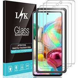 Camaras Para Instalar En Casa LϟK 3 Pack Protector de Pantalla para Samsung Galaxy A71 - Cristal Vidrio Templado Premium Dureza 9H Funda Compatible Anti-Arañazos Sin Burbujas Kit Fácil de Instalar Marco de Posicionamiento