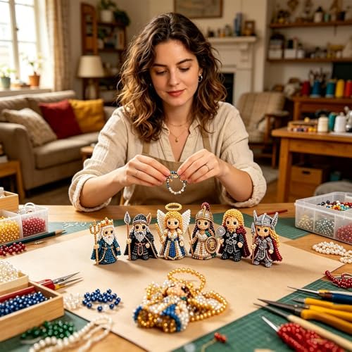 Perles pour broderie : coffret complet fait à la main pour débutants - 3