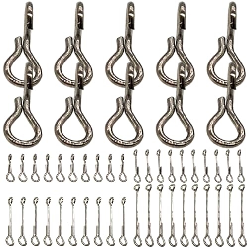 Kit de atado de moscas, tamaños 0, 39-1, 18, materiales de atado de moscas de acero inoxidable, 50 piezas, mangos fáciles de instalar, crean patrones articulados o articulados. ARTÍCULOS DEPORTIVOS.-