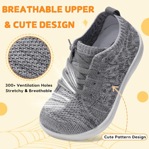 Image of JOINFREE Toddler Shoes Girls Boys Wide Barefoot Shoes Minimalist Walking Sneakers Zero Drop Slip on Tennis Shoe Breathable Naturally Flexible