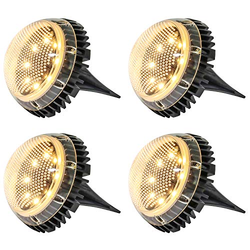 Preisvergleich Produktbild Bangcool Solarleuchten Für Außen,Solarleuchten Garten Solar Bodenleuchte Solarleuchte Gartenleuchten Solar Ip67 Wasserdicht Solarleuchte Bodeneinbauleuchten Aussen (4pc Warmes Gelb)