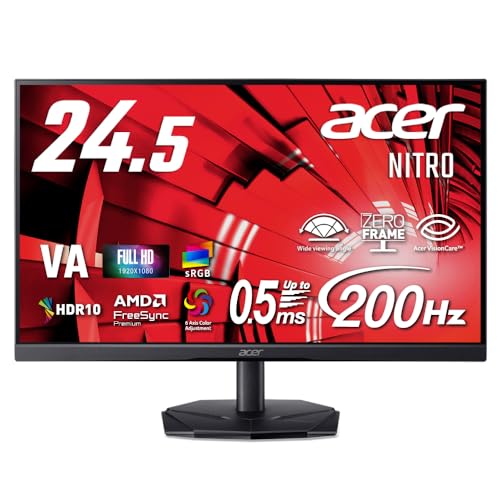 Amazon.co.jp: Acer 24.5インチ フルHD 200Hz 0.5ms(GTG) 広視野角 VA