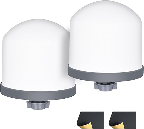 2 velas de filtro de agua de cerámica de 10 pulgadas, filtros de repuesto de filtro de agua de 10 pulgadas con carbón activado para sistema de