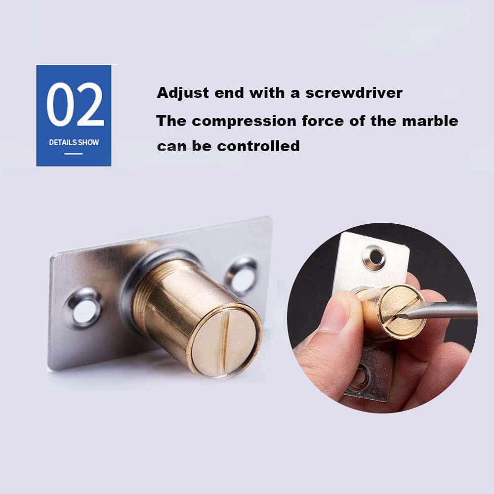 Loqueteau En Acier Inoxydable Pour Porte Intérieure - 4 Pièces