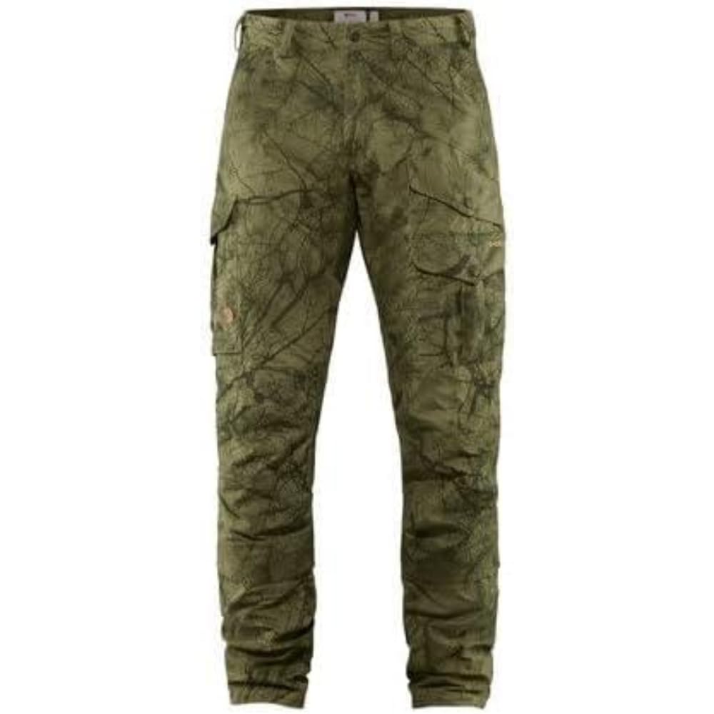 Fjallraven Barents Pro Hunting Trousers M Sport Trousers - Green Camo-Deep Forest, 50
