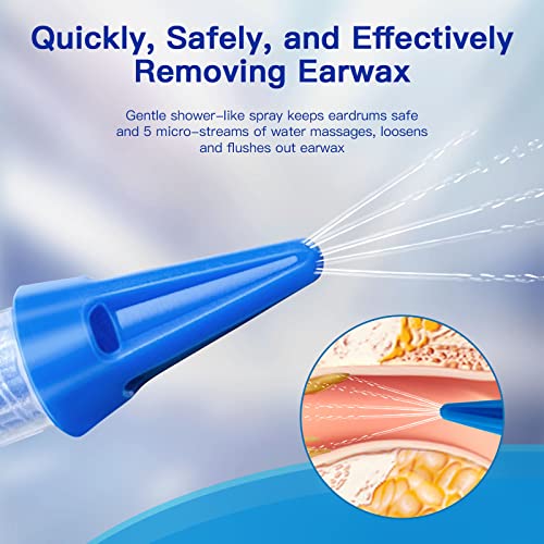 Ear Wax Removal Tool Manual Ear Irrigation Flushing System Ear Cleaning Washer Kit Safe And Effective Ear Cleaner For Adults & Kids #TOP2