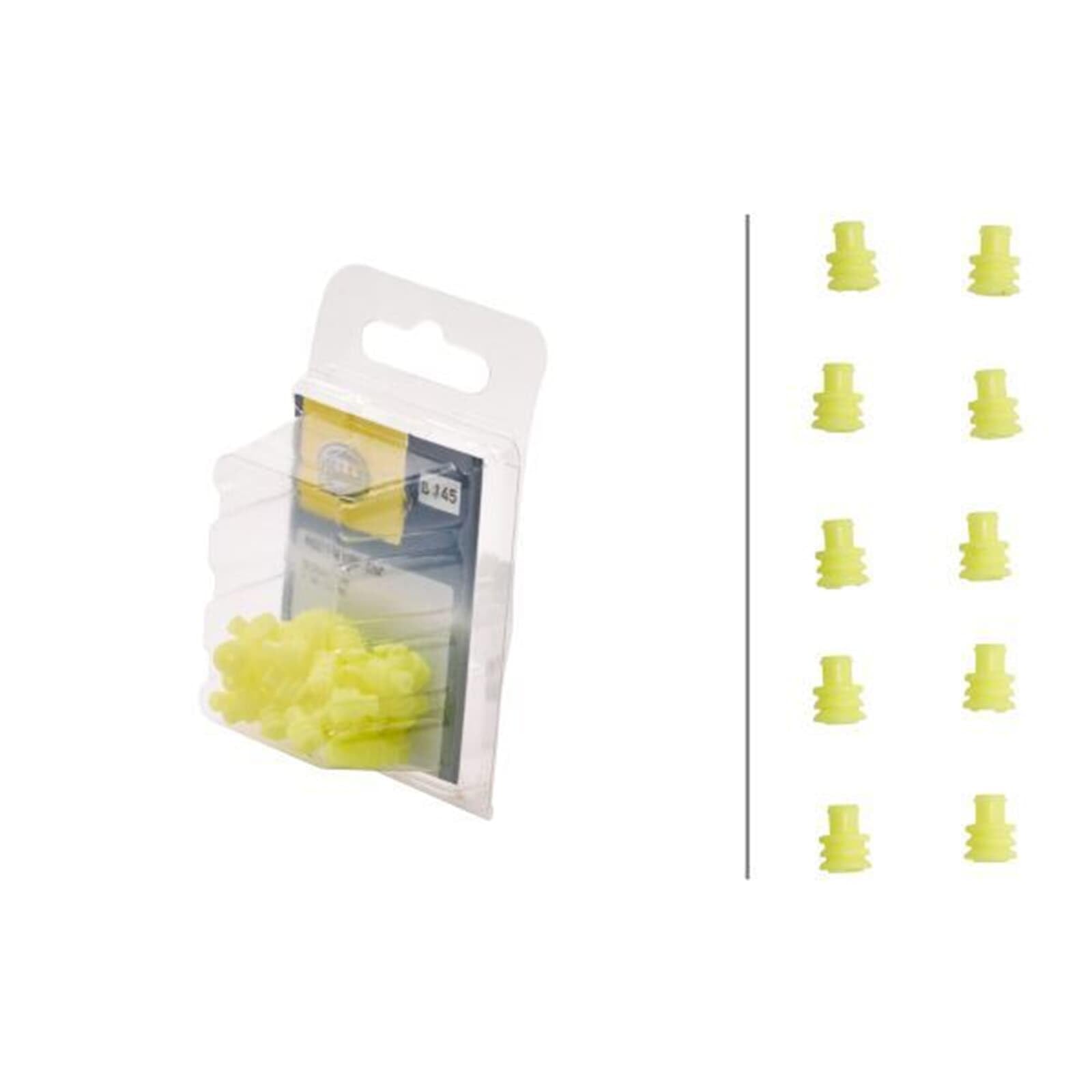 HELLA LED Światła do jazdy w dzień - 90mm - 24V / 12V - okrągły - przezroczysty - Przewodu: 500[mm] - Wtyczki: AMP - z lewej - Ilość: 1 - 2PT 009 599-111