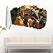 HUGF Adesivi Murali Infinity 3D Strappato Strappato Wall Sticker Decal Art Murale