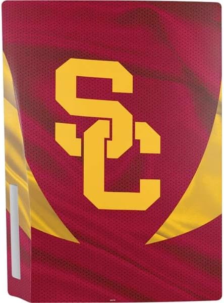 Skinit Decal Gaming Skin Compatible with PS5 Bundle - Officially Licensed University of Southern California USC Trojans Jersey Design