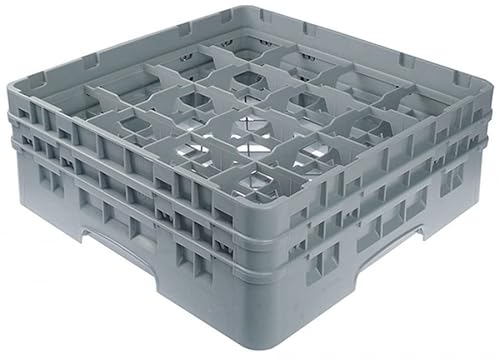 Cambro Gastronomie Profi Gläserkorb LxBxH 500x500x183 mm Gläser: 16 Fächer: 111x111 mm Spülkorb Cover
