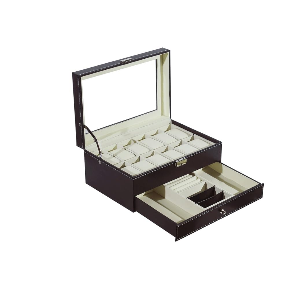 OZBMA Jewelry Box Double-layer Drawer Necklace Storage (D 28 * 20 * 16.3cm)