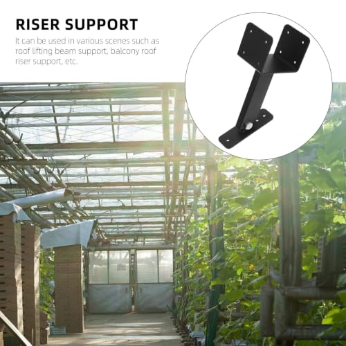 Kit de soportes elevadores para techos de alta resistencia Gadpiparty para pérgola y cubierta de patio, material de acero inoxidable con rendimiento confiable que brinda soporte y estabilidad, diseño moderno negro miniatura 7