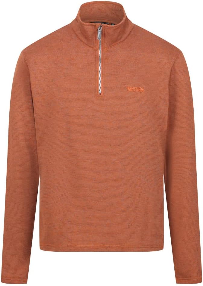Regatta Mens Elgor II Half Zip Fleece Top (3XL) (Gingerbread)