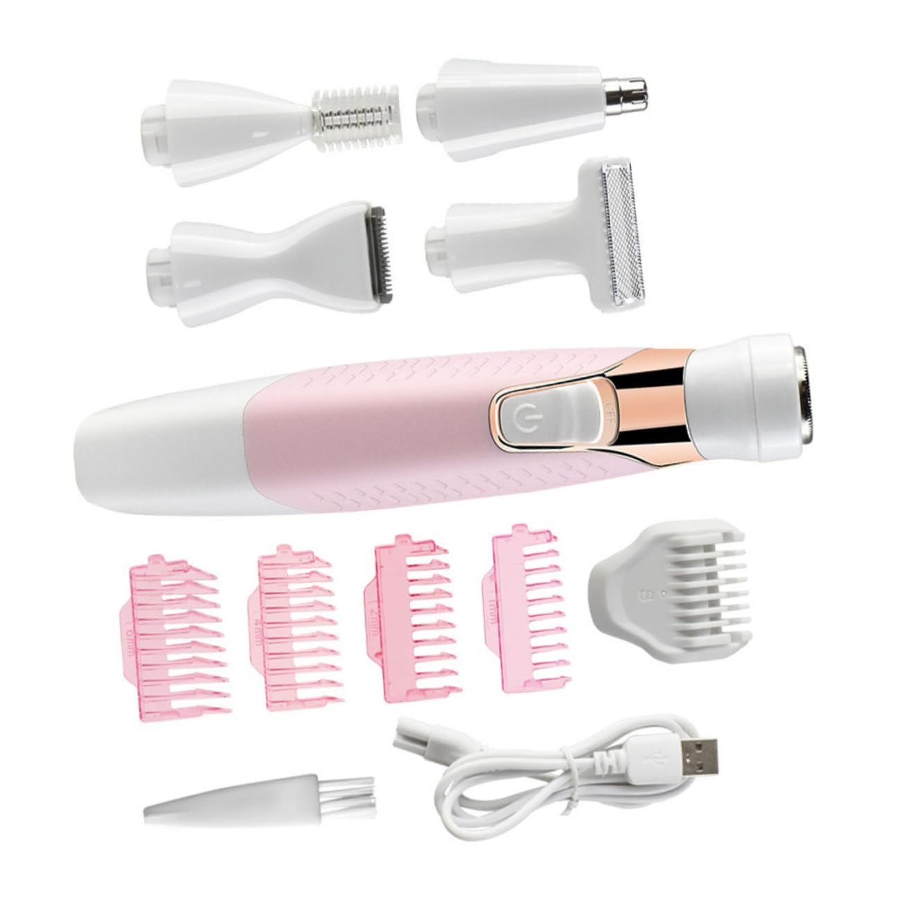 FOMIYES Rechargeable Shaver Removal for Women Facial Eyebrow Trimmer Stainless Steel Head Water Washable Hair Razor