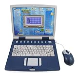 Learning Laptop Advanced Bilingual for Kids with Full Color Screen and Mouse + Learn English and Spanish + Educational Games for Children