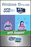 Tech-Shop-pro Compatible Windows 10 Home and profesional 32/64 Bit USB. Install To Factory Fresh, Recover, Repair and Restore Boot USB. Fix PC, Laptop and Desktop. Free Technical Support.