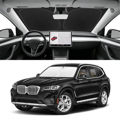 Image of Custom Fit Windshield Sun Shade for BMW X3 2018-2026