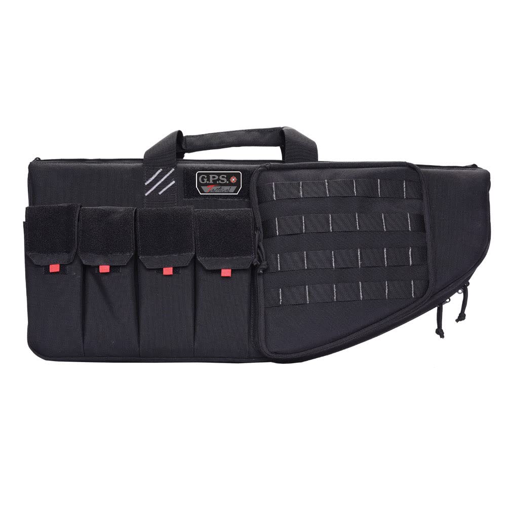 G.P.S. 30" Tactical AR Padded Soft Rifle Case with External Handgun Case |