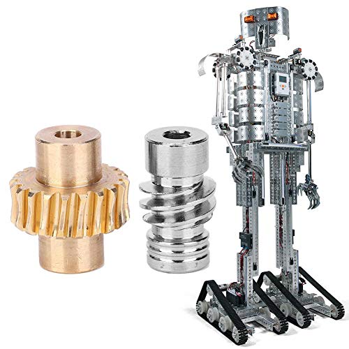 Image of Worm Wheel, 10:1 Bronze Worm Gear with Metal Worm Set Worm Gear for Industrial Robot Parts