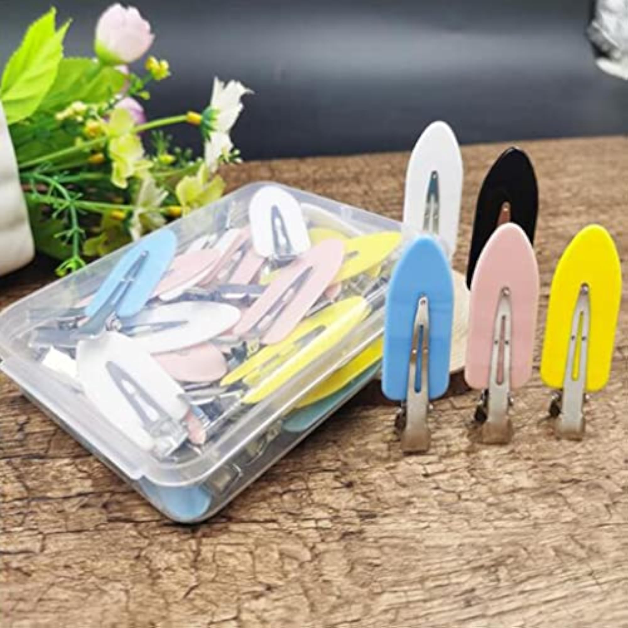 10 Pcs No Bend Hair Clips for Makeup and Styling