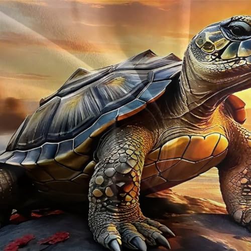 Housse de couette tortue de mer 260x220cm en microfibre douce - 7