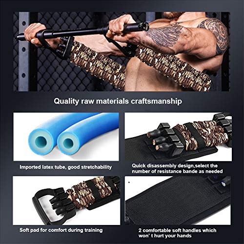 Sunsign Adjustable Bench Press Assistance Resistance Bands Removable Chest Expander with Resistance Bands,198LB(no bar)