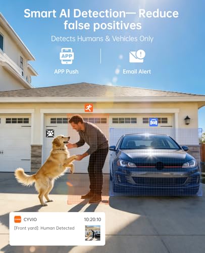 Image of 4K PoE Security Camera System with NVR, 4x 8MP Wired Outdoor Cameras, 24 /7 Local Recording, No Monthly Fees, AI Human & Vehicle Detection, 2TB HDD Included, IP67, for Home & Small Business