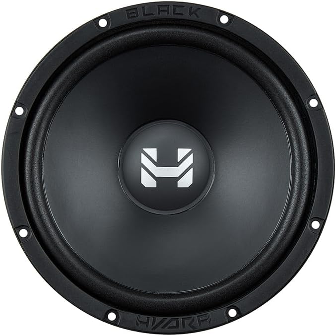 Black Hydra Delta 613C 6.5" 2-Way Component System – 70W RMS | 140W MAX, 4 Ohm, 50Hz–21kHz Frequency Range, 91.2 dB Sensitivity – SQ Car Audio Speakers