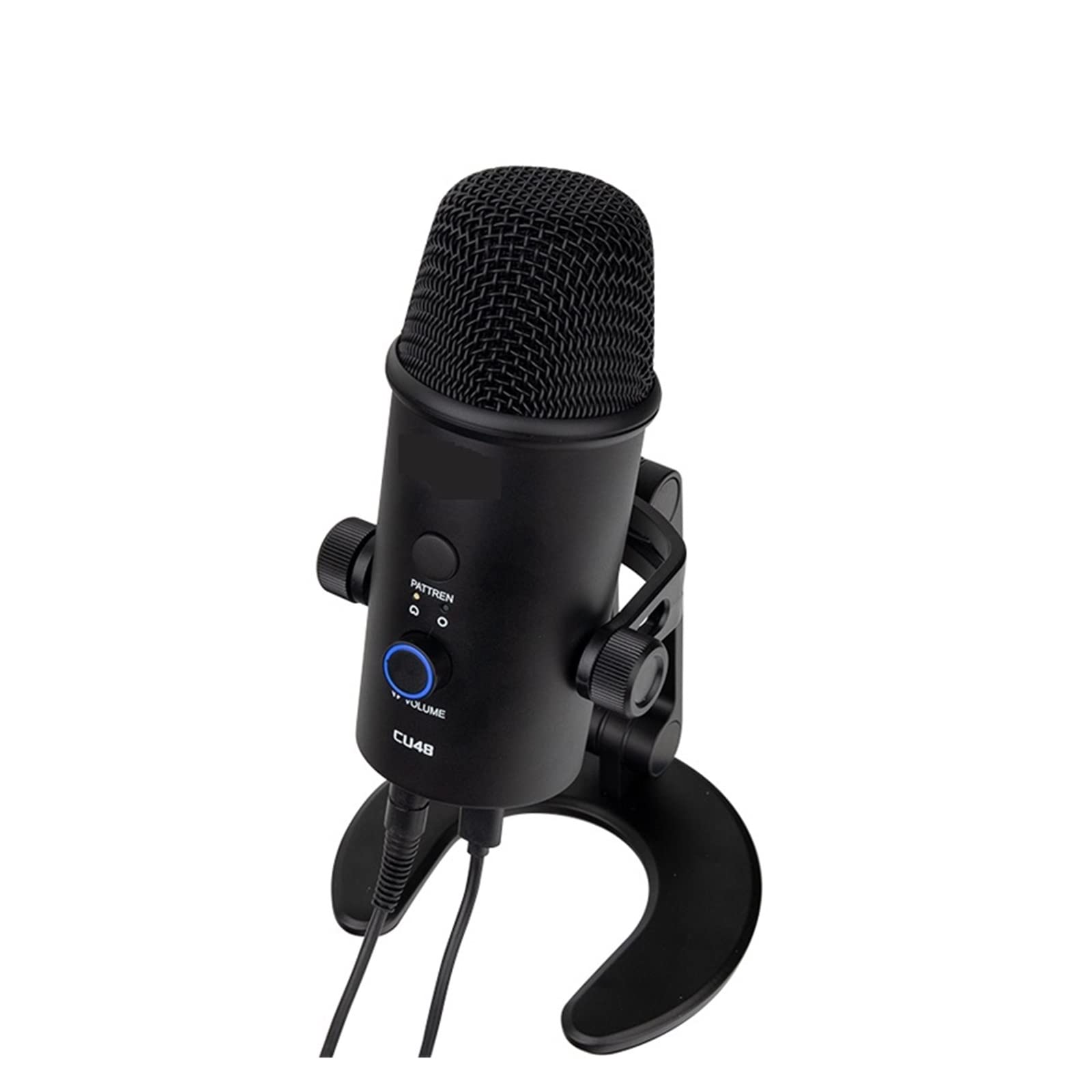 Microphone condensateur USB CU48 pour éliminer les bruits de fond en studio