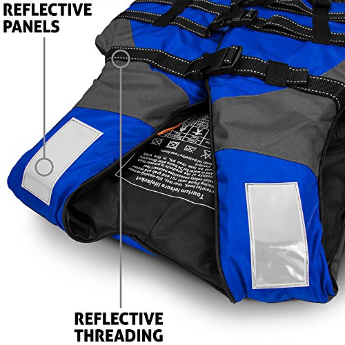 Multi-Sport Life Vest With Hi-Visibility Reflective Panels And Threading By Crown Sporting Goods (Red) #TOP5