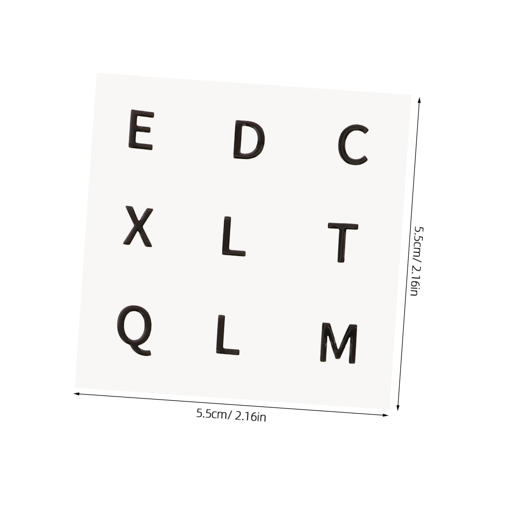 Toyvian 6 Sheets Large Print Cube Decal of Convex Alphabet Stickers for Visually Challenged Puzzle Cube Accessories Enhancing Accessibility for Low Vision Users