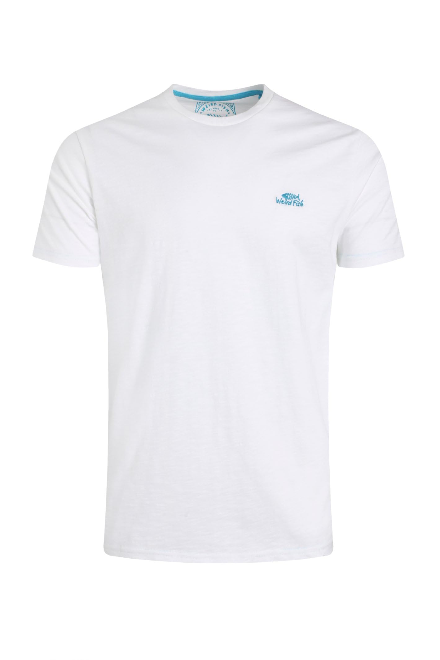Weird Fish Men's White Fished Branded T-Shirt Size 4XL