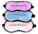 HappyDaily Beautiful and Comfortable Sleep masks - Set of 3 (Sweet dreams - Pink/Blue/Purple)