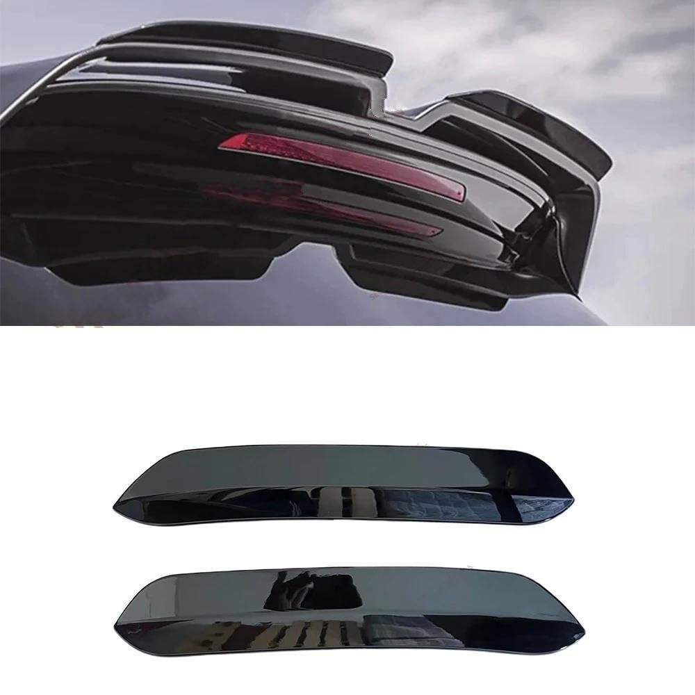 Auto Spoiler Posteriori 2 pezzi modifica alettone posteriore superiore per auto per VW per Golf 7 MK7 .5 per GTI spoiler tetto nero lucido estensioni alette ABS Alettone Tetto