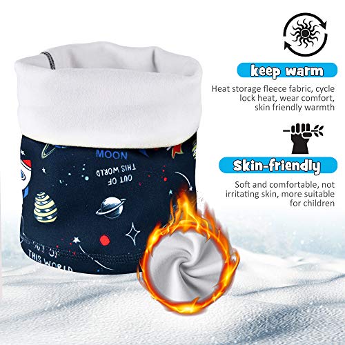 MCTi Kids Neck Gaiter Warmer Winter Fleece Scarves Face Masks 2 Packed for Snow Skiing Snowboarding2