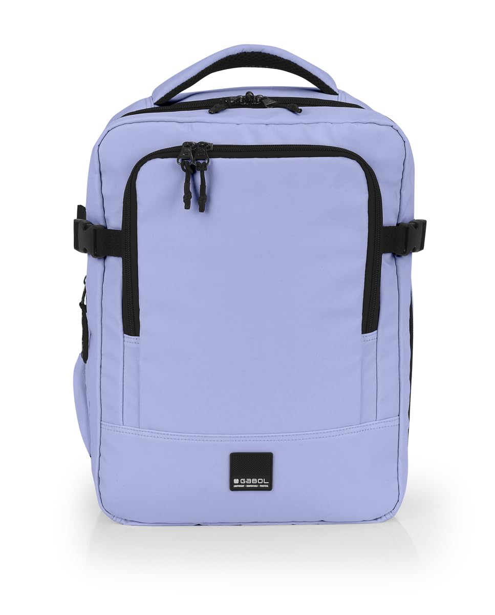 Gabol - Mochila Underseat 40x30x20/24 cm para Avión Vancouver 28,8L con Compartimento para Portátil 15,6” - Equipaje de Mano Bajo Asiento Ligero y Resistente al Agua