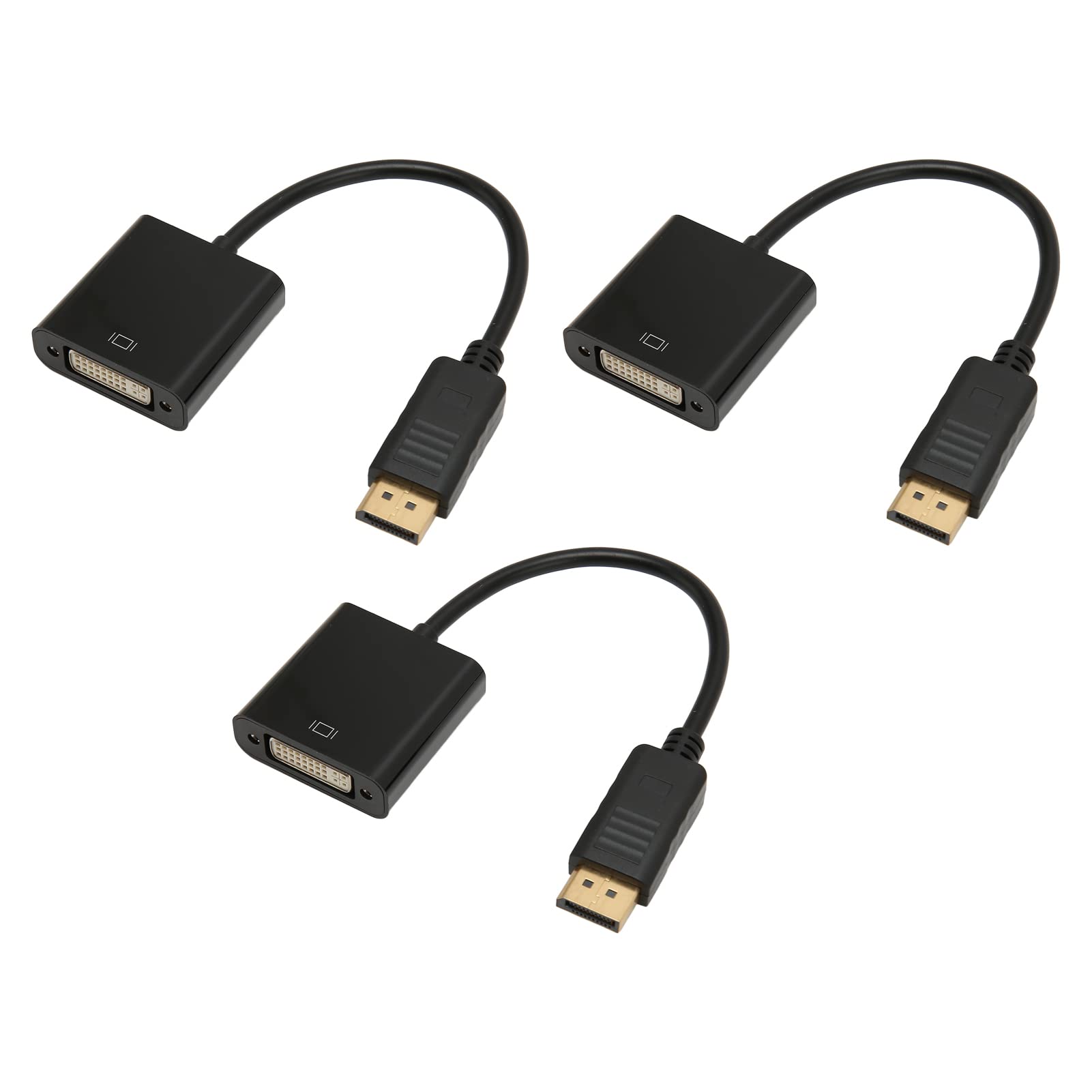 3 szt. Adapter DisplayPort na DVI 4K HD 1080P Mini DP na Kabel Adaptera DVI do Laptopa PC HDTV
