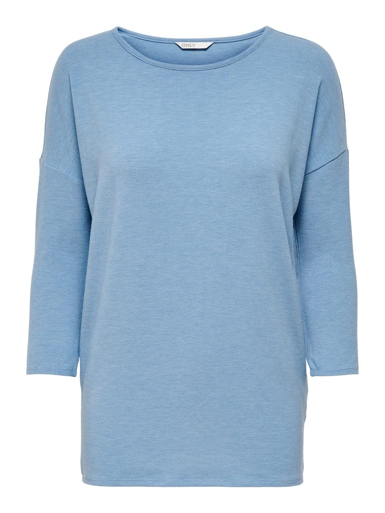 ONLY Women's ONLGLAMOUR 3/4 TOP JRS NOOS T-Shirt, Allure/Detail:Melange, M