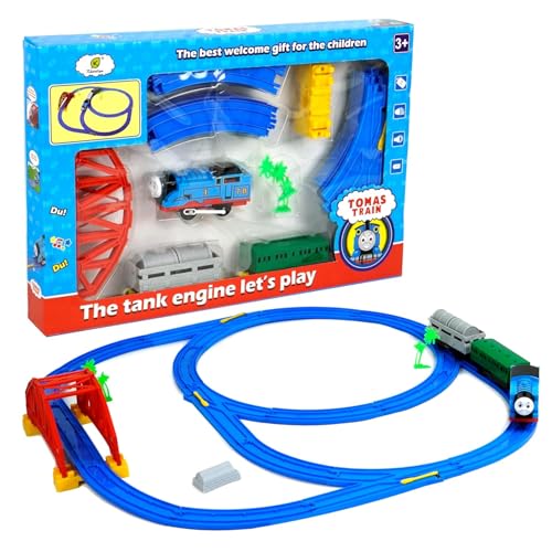 Image of LONGMIRE Big Size Battery-Operated Express Toy Train Set for Kids 3+ | DIY Railway Tracks | Adventure Train with Lights, Sound, Over-Bridge, Tunnel Cave | Educational Toy | Ideal Gift | Train for kids
