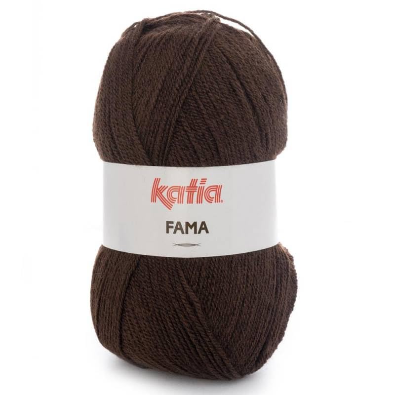 Lanas Katia FAMA Ovillo de Color Chocolate