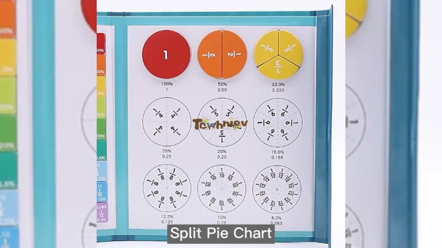 Magnetic Fraction Educational Puzzle,Magnetic Fraction Tiles & Fraction Circles...