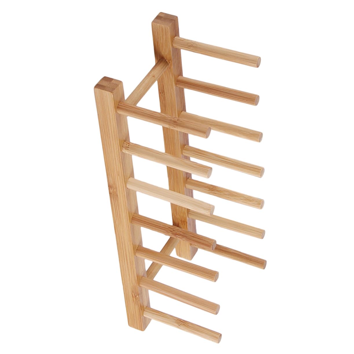 HOLIDYOYO Multi-Function Dish Rack Kitchen Cabinet Organizer Wood Drain Rack Dish Shelf Drying Drainer Storage for Plates and Bowls