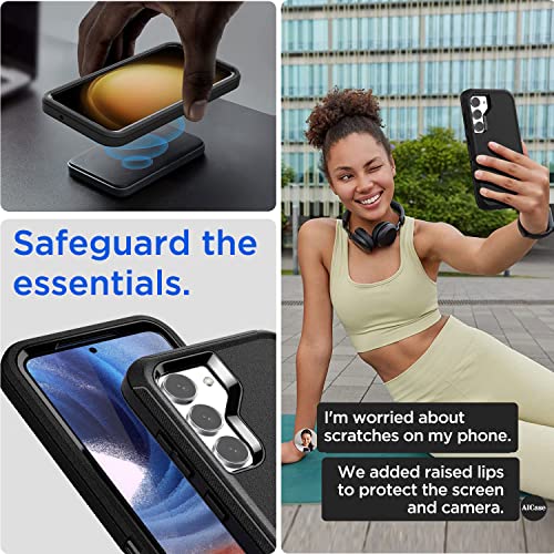 AICase for Galaxy S23 Case Heavy Duty Drop Protection Full Body Rugged Shockproof/Dust Proof 3-Layer Military Protective Durable for Samsung S23 6.1" - image 7