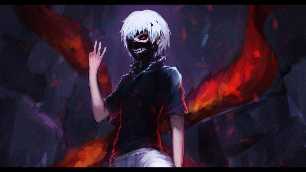 ERUZO 5D Diamond Painting Set for Adults, DIY Diamond Painting Art Children Gift Tokyo Ghoul, Home Decor Gift40x50cm