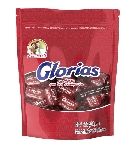 weight: Gloria Chewy Dulce de Leche Candy Bag with Pecans – Traditional Mexican & Latin Candy - Sweet Snack Treats - Arequipe, Cajeta, Caramel Sauce - Perfect for Desserts, Snacks, and Parties -21.16 Oz